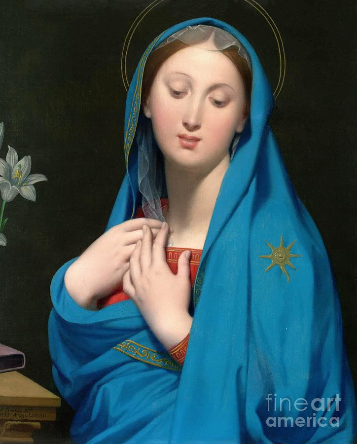 The Virgin of the Adoption Painting by Jean-Auguste-Dominique Ingres