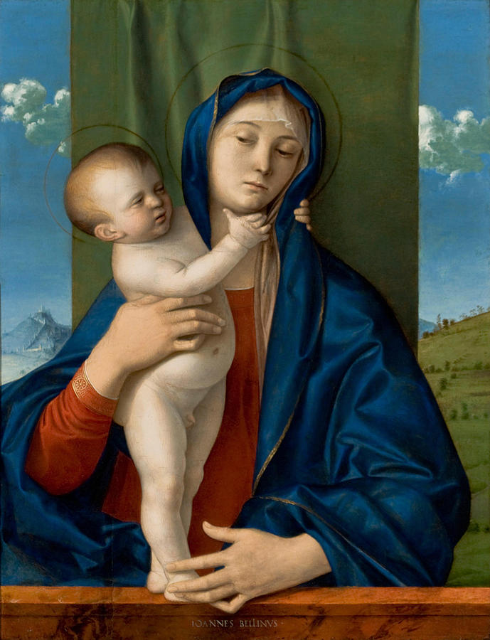 The Virgin with Standing Child Embrancing Mother Madonna Willys ...