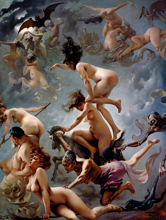 The Vision of Faust Painting by Luis Ricardo Falero