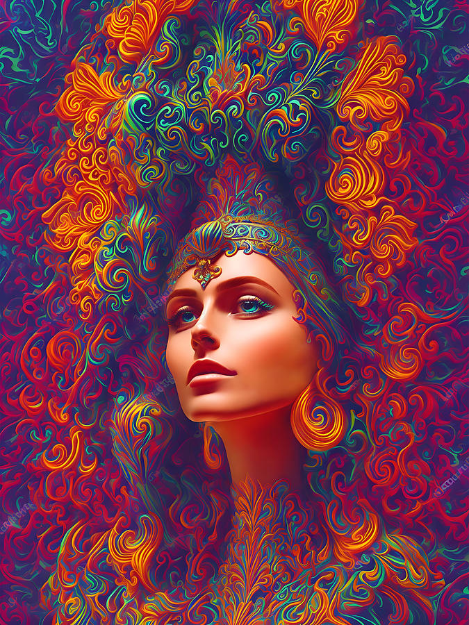 The Vision Of Goddess III Digital Art by Geektropolis X - Fine Art America