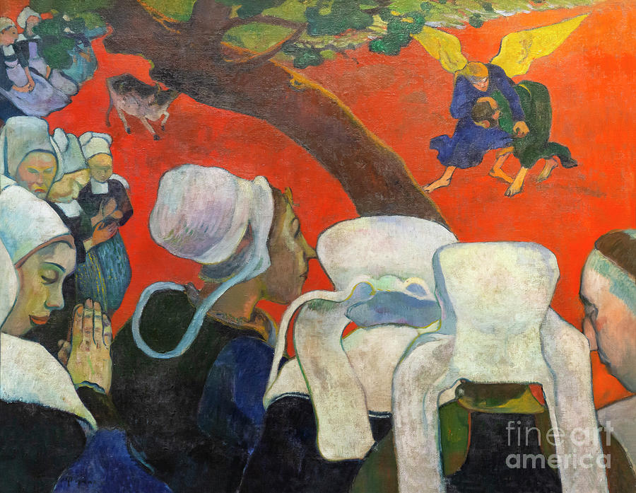 The Vision after the Sermon, Jacob Wrestling with the