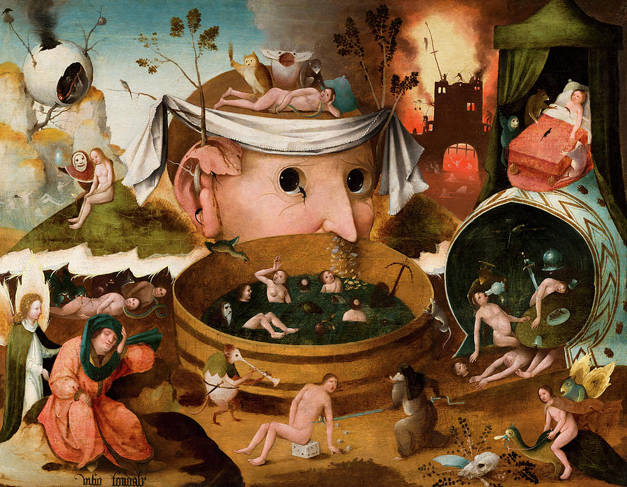 Hieronymus Bosch Painting - The Visions of Tondal, 1479 by Hieronymus Bosch