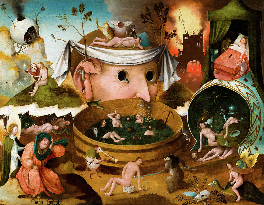 Hieronymus Bosch Painting - The Visions of Tondal by Hieronymus Bosch