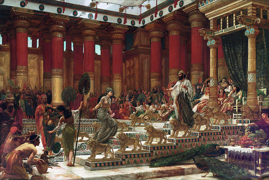 The Visit Of The Queen Of Sheba To King Solomon Painting