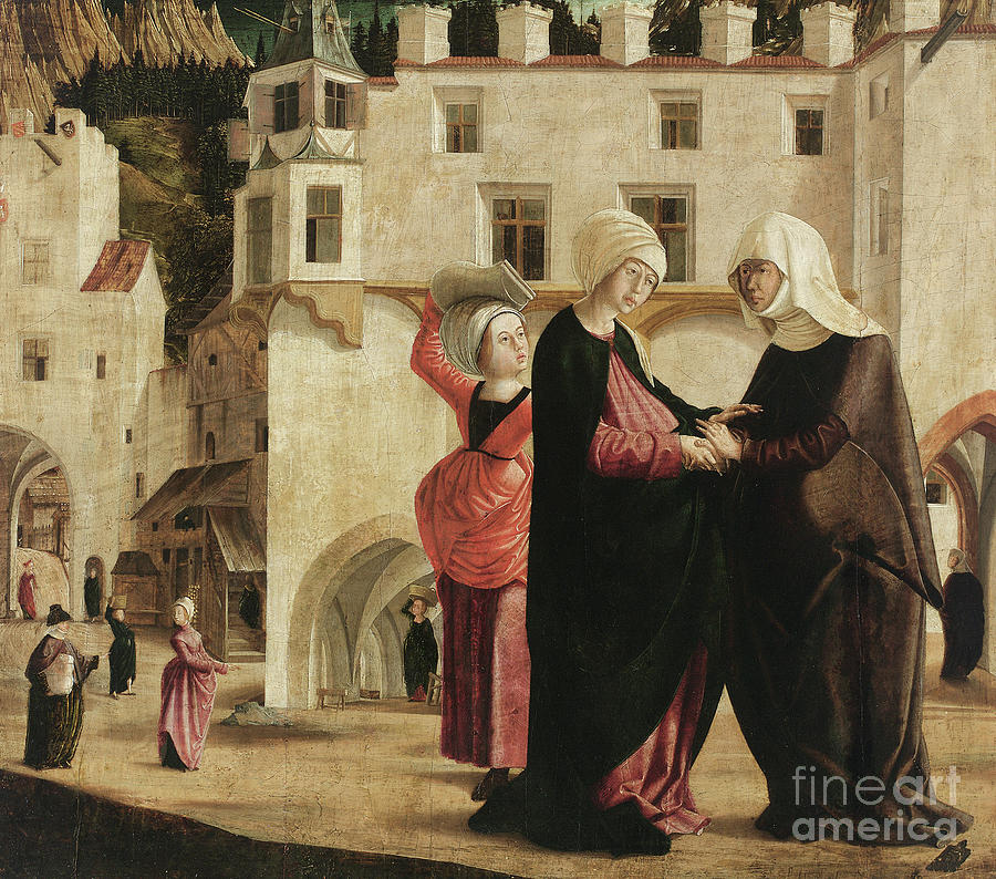The Visitation, circa 1502 Painting by Marx Reichlich