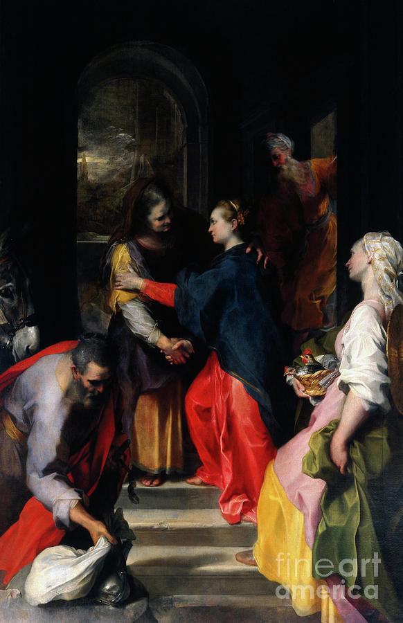 The Visitation Painting by Federico Fiori called Barocci Painting by Federico Barocci