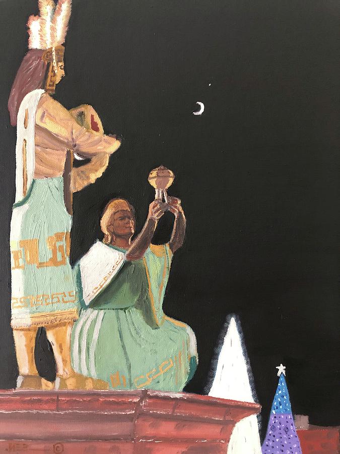 The Visitor Painting by Howard Burdick Fine Art America