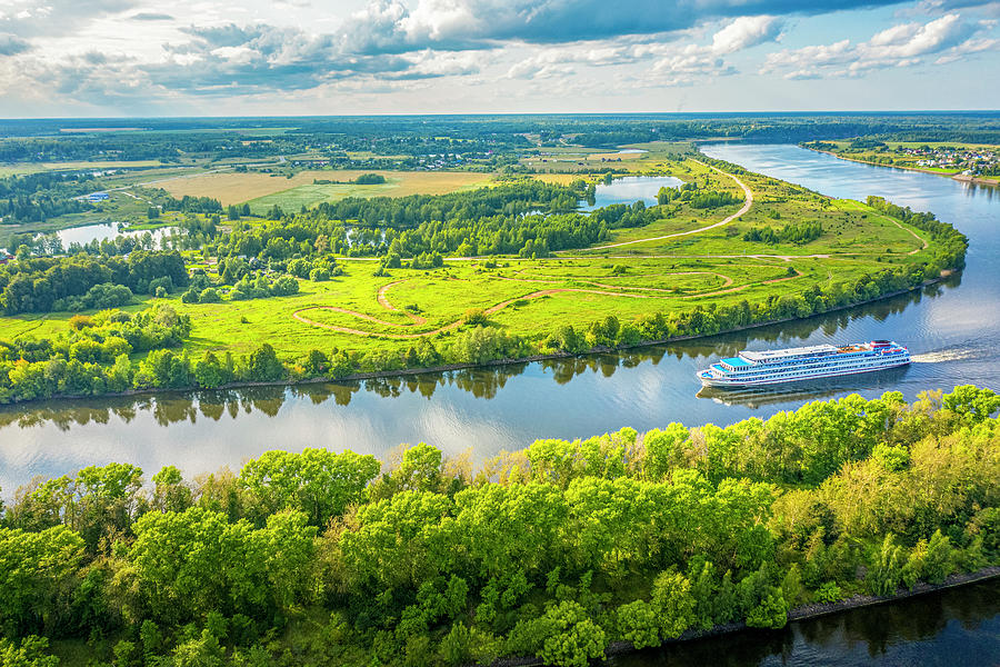 The Volga River, Russia. Photograph by Igor Klyakhin - Pixels