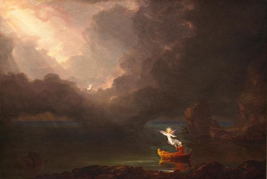 Castle Painting - The Voyage of Life  Old Age #2 by Thomas Cole