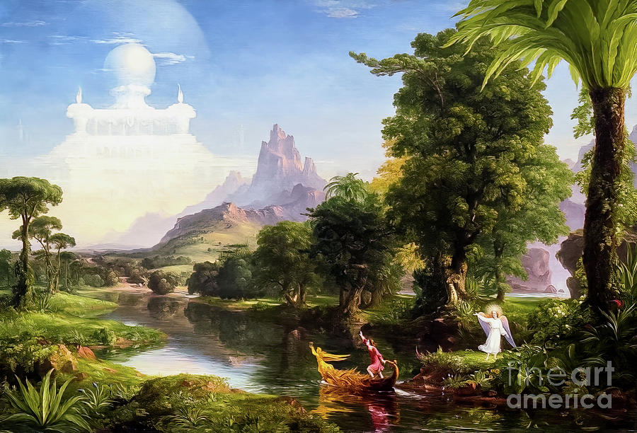 The Voyage of Life, Youth by Thomas Cole 1842 Painting by Thomas Cole