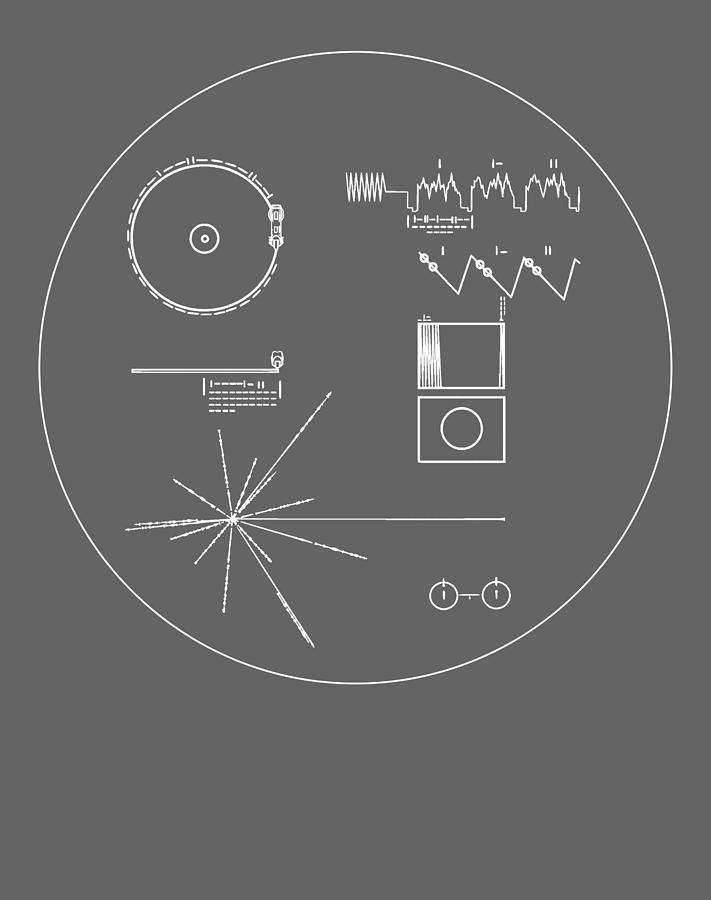 Retro Voyager 1 Golden Record Coffee Mugs