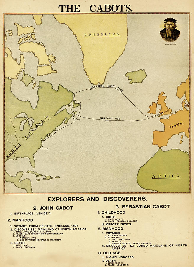 john cabot journey map