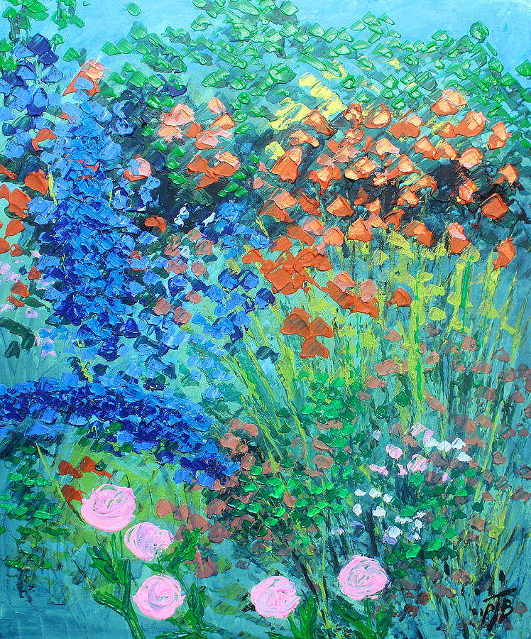 The Vyne Summer Meadow II Painting by Paul Best - Pixels