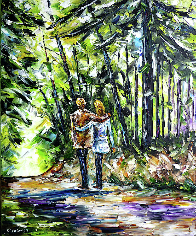 The Walk Painting by Mirek Kuzniar