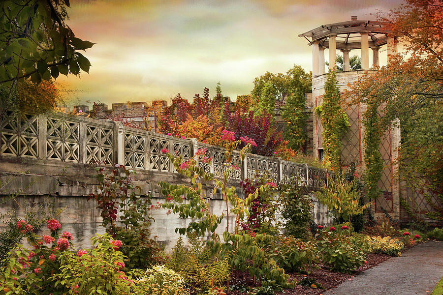 The Walled Garden in Autumn Photograph by Jessica Jenney