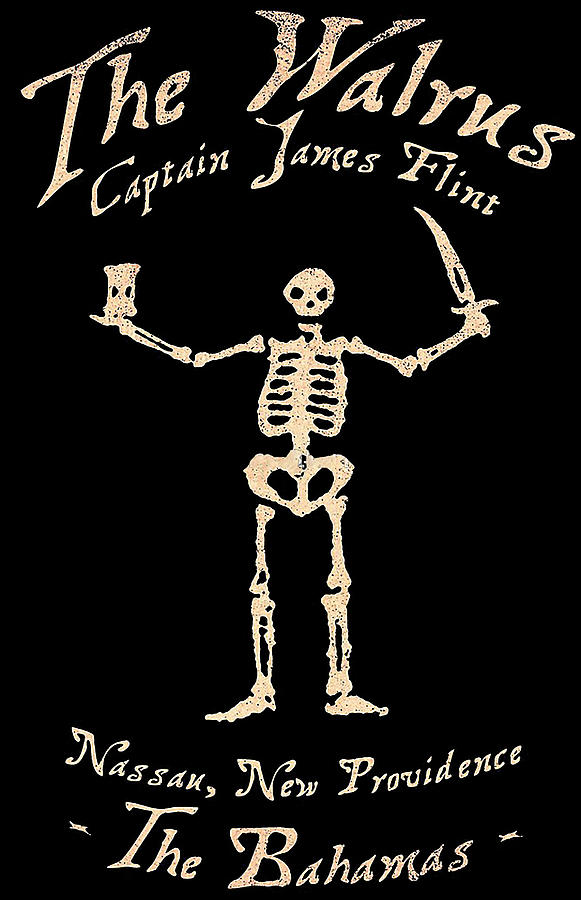 The Walrus Captain James Flint Digital Art by Darius S Polk