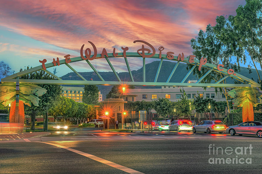 Walt Disney Company Main Gate Photograph by David Zanzinger