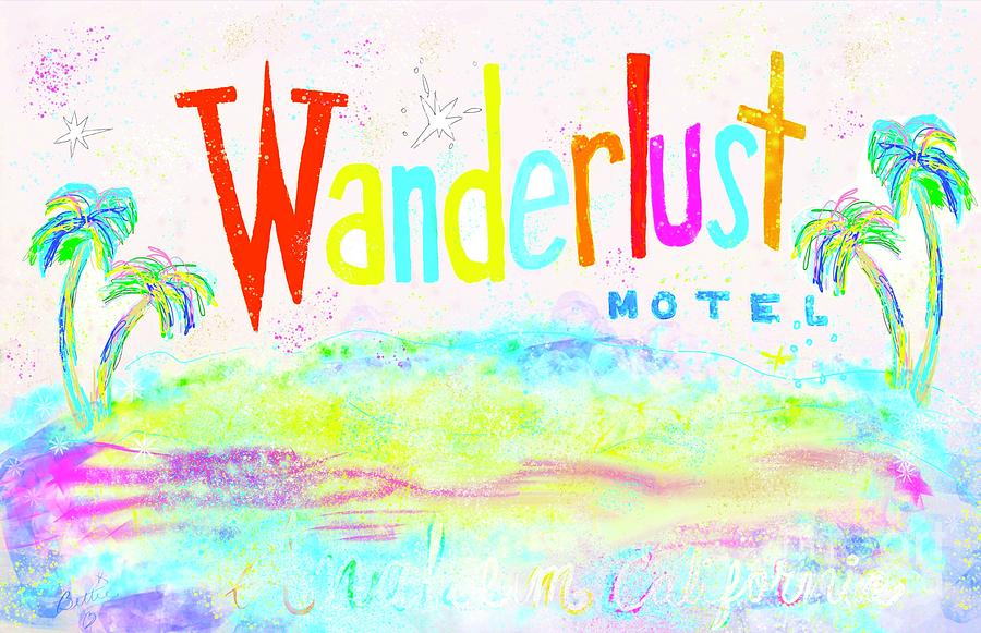 The Wanderlust Motel of Your Dreams Painting by Beth Saffer
