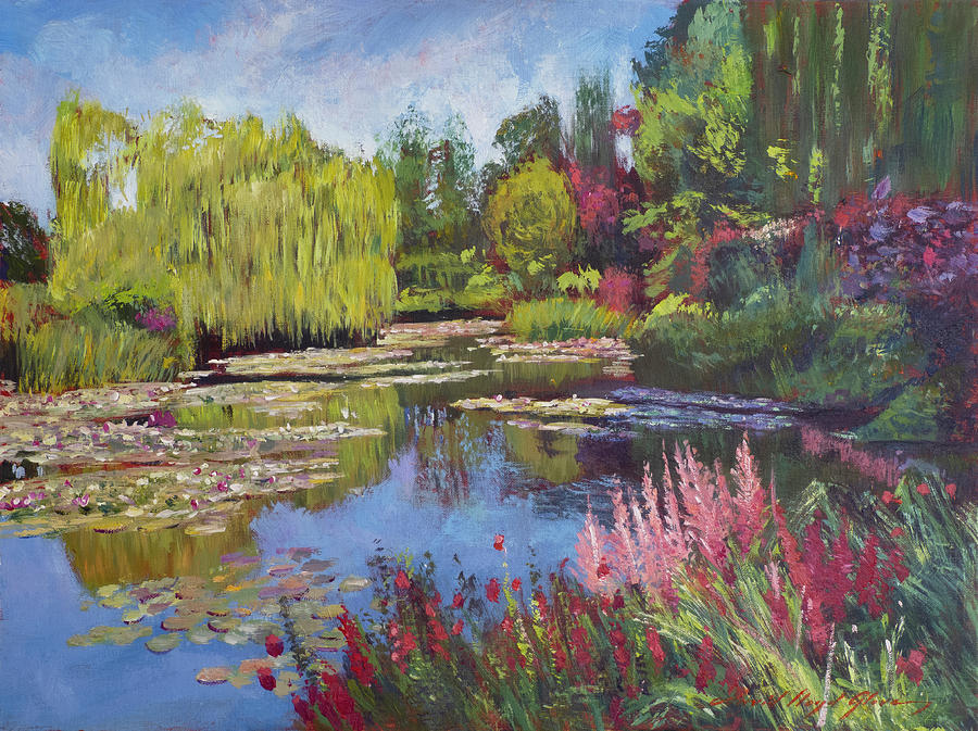  The Warmth Of Monets Garden Painting by David Lloyd Glover