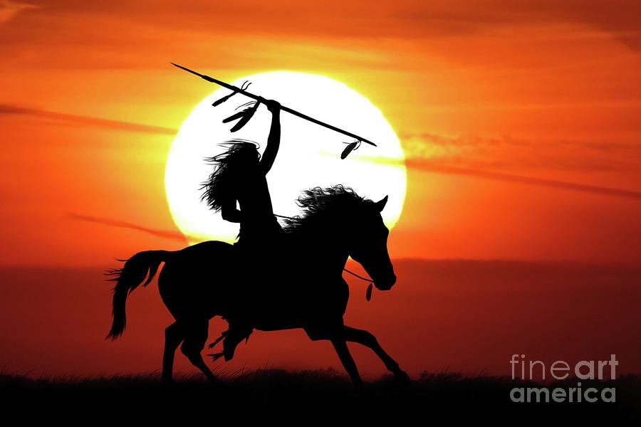 Sunset Photograph - The Warrior by Melanie Kowasic