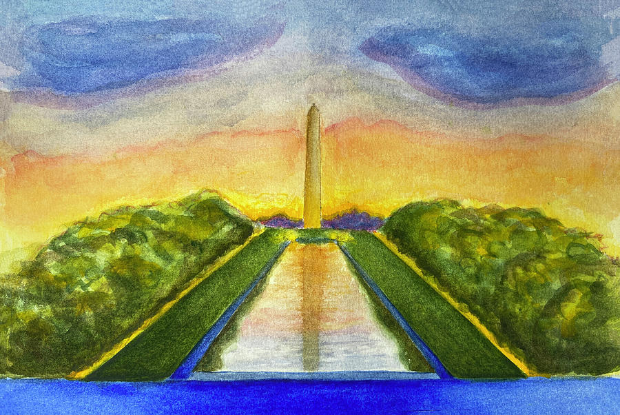 The Washington Monument Painting by Deborah League