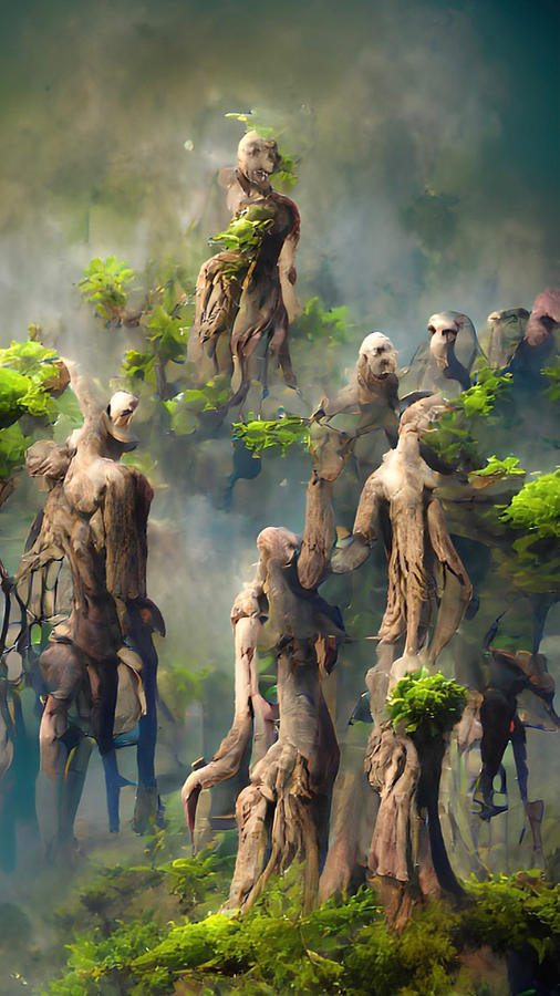 The Watchers of the Trees Digital Art by Vennie Kocsis