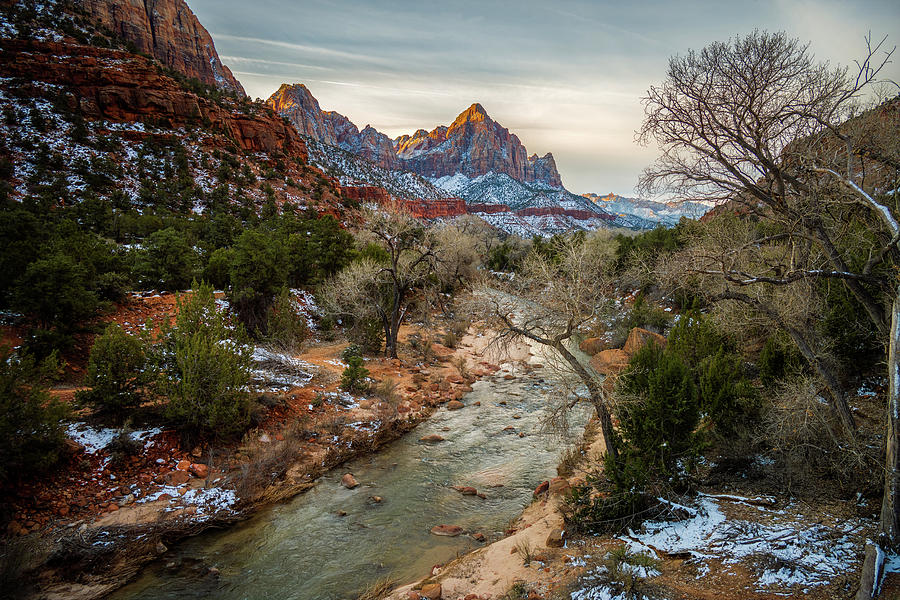 The Watchman at Sunrise Photograph by John Wilbur The Watchman at Sunrise Photograph by John Wilbur