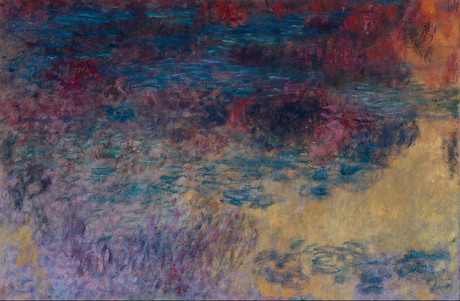 The Water Lily Pond In The Evening Painting By Claude Monet 