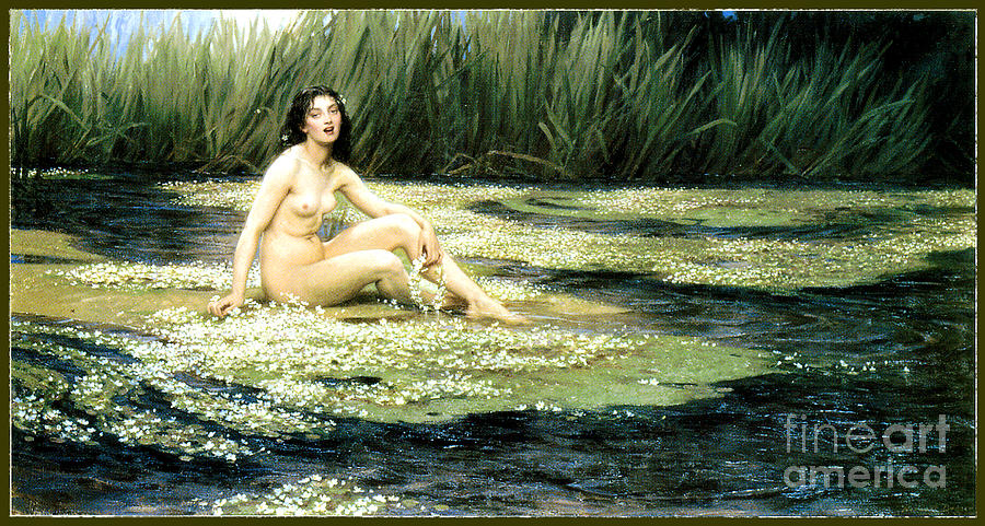 The Water Nixie 1908 Painting by Herbert James Draper