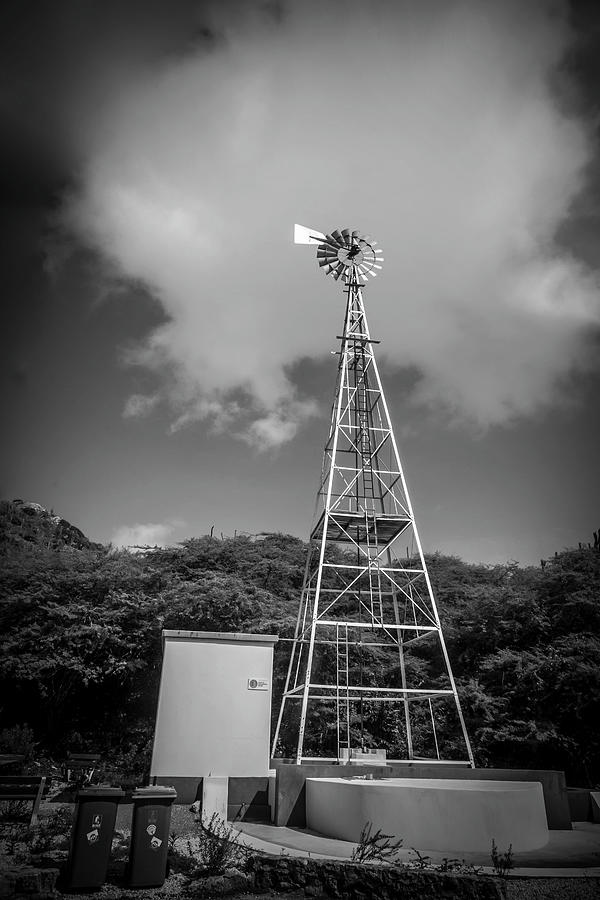 The Water Pumping Windmill Photograph by Pheasant Run Gallery