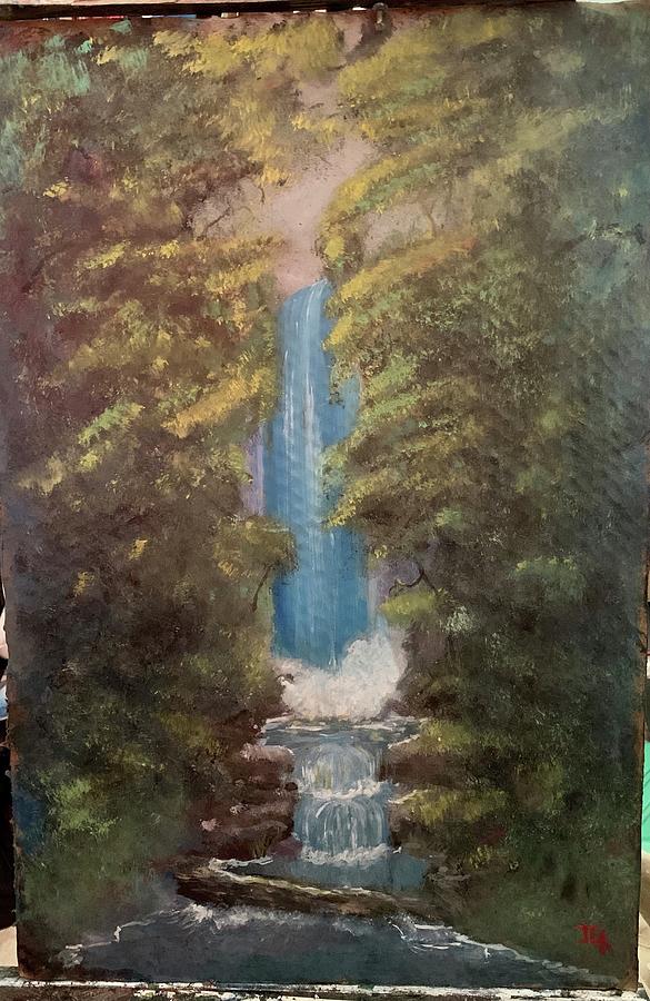 The Waterfall Painting by Jeremy Kerns | Fine Art America