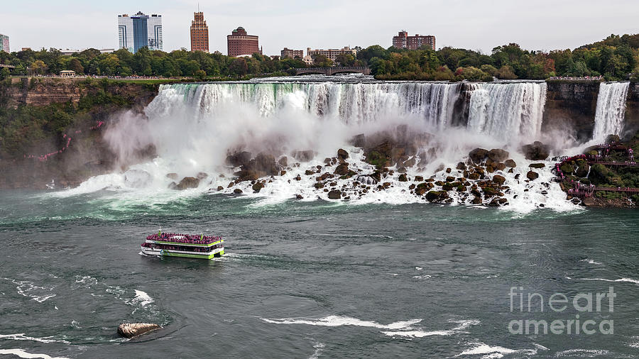 The waterfalls on USA side Niagara Falls, Ontario, Canada. Photograph by Marek Poplawski