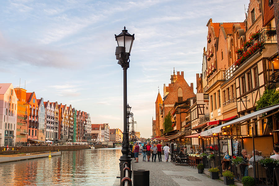 The waterfront area of Gdansk Photograph by Syolacan