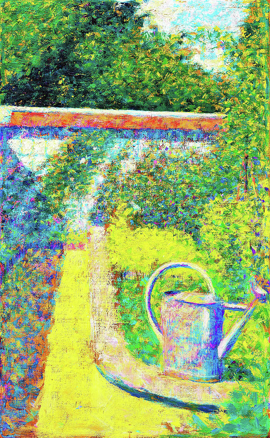 Paris Painting - The Watering Can - Digital Remastered Edition by Georges Seurat