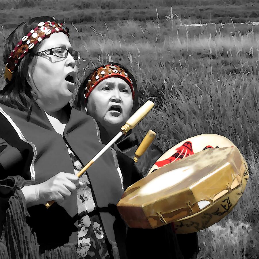 Indigenous Photograph - The Watershed Festival by Iina Van Lawick