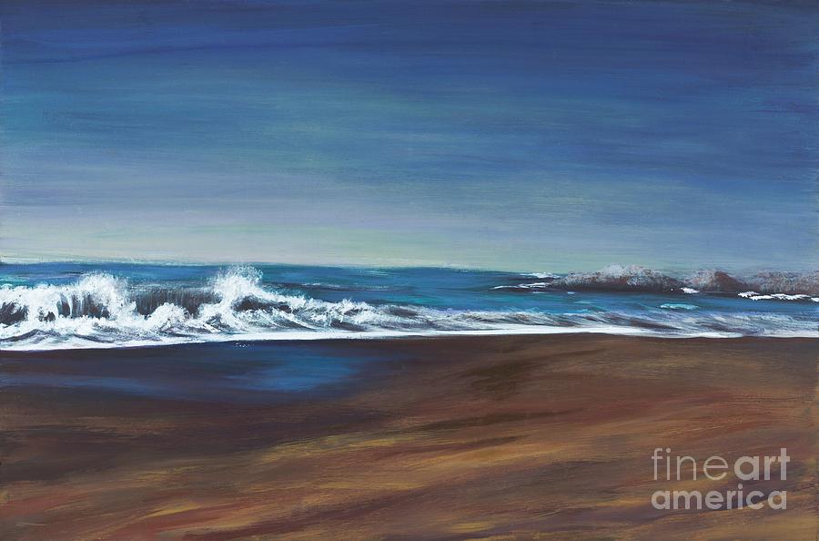 The Wave at Bodega Bay Painting by Denise Ajaebo - Fine Art America