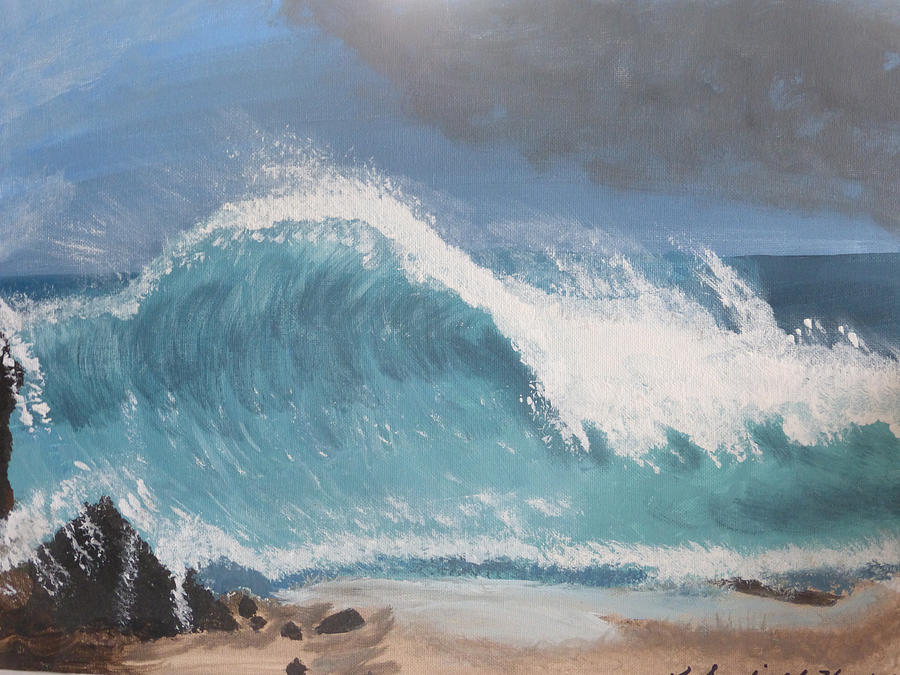 The Wave Painting by Karen Lowery - Fine Art America