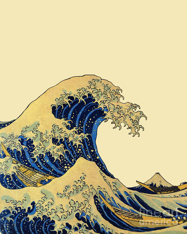 Hokusai Mixed Media - The Wave by Madame Memento