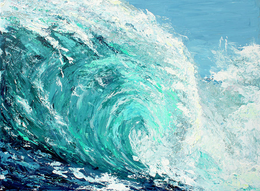 The Wave Painting by Martina Dick - Fine Art America