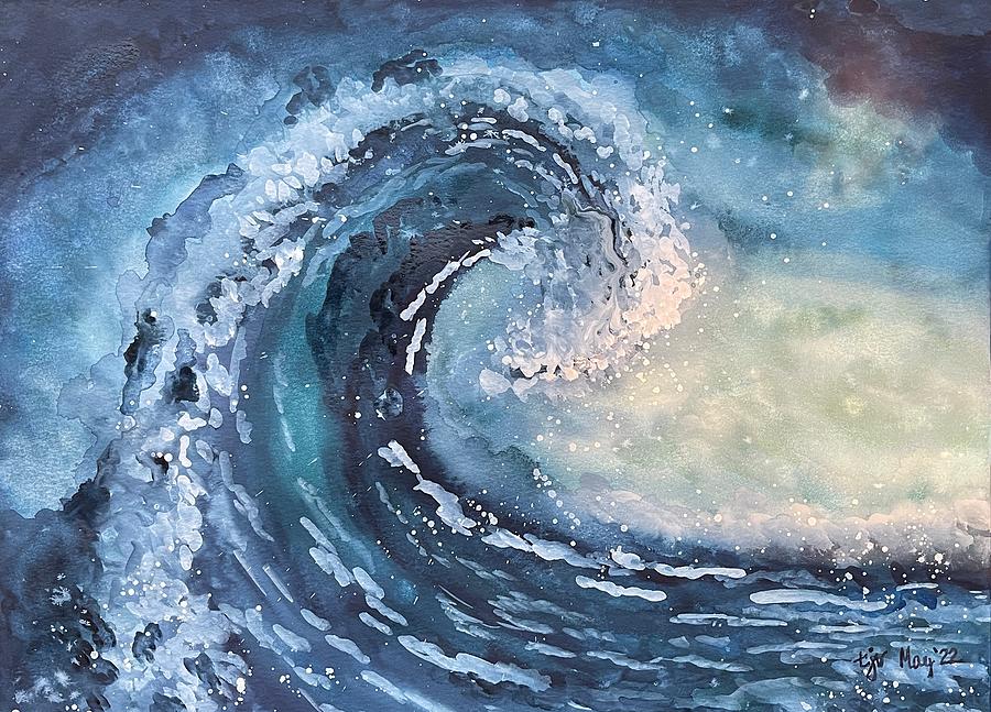 The Wave Painting by Tari Voydanoff | Fine Art America