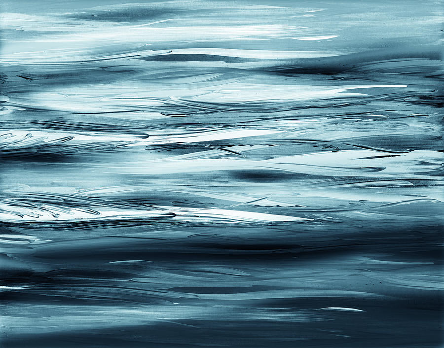 The Waves Close To The Shore  Painting by Irina Sztukowski