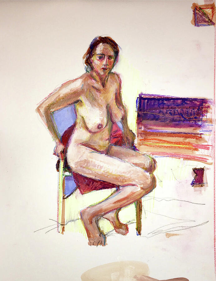 The Way Station Painting by Sarah Spector The Way Station Painting by Sarah Spector