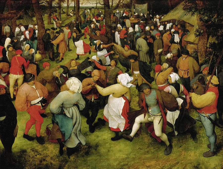 Musician Painting - The Wedding Dance, 1566 by Pieter Bruegel the Elder