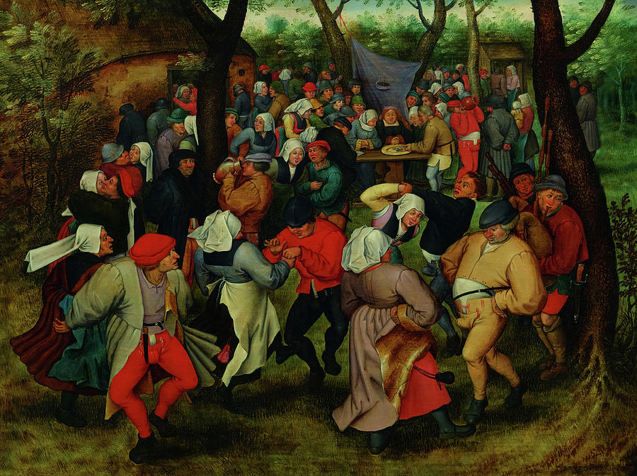 Musician Painting - The Wedding Dance, 1607 by Pieter Bruegel the Elder