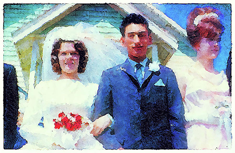 The Wedding Party 1228 a Digital Art by Cathy Anderson