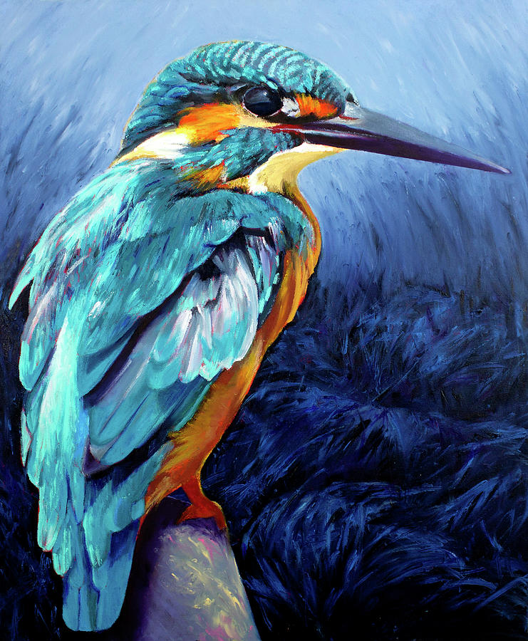 Finger Painting - The King Painting by Lorraine McMillan Finger Painting - The King Painting by Lorraine McMillan