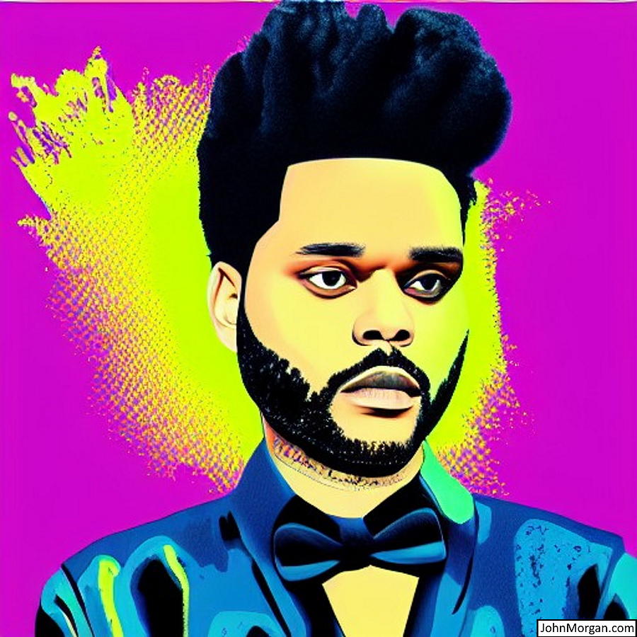 The Weeknd Digital Art by John Morgan | Pixels