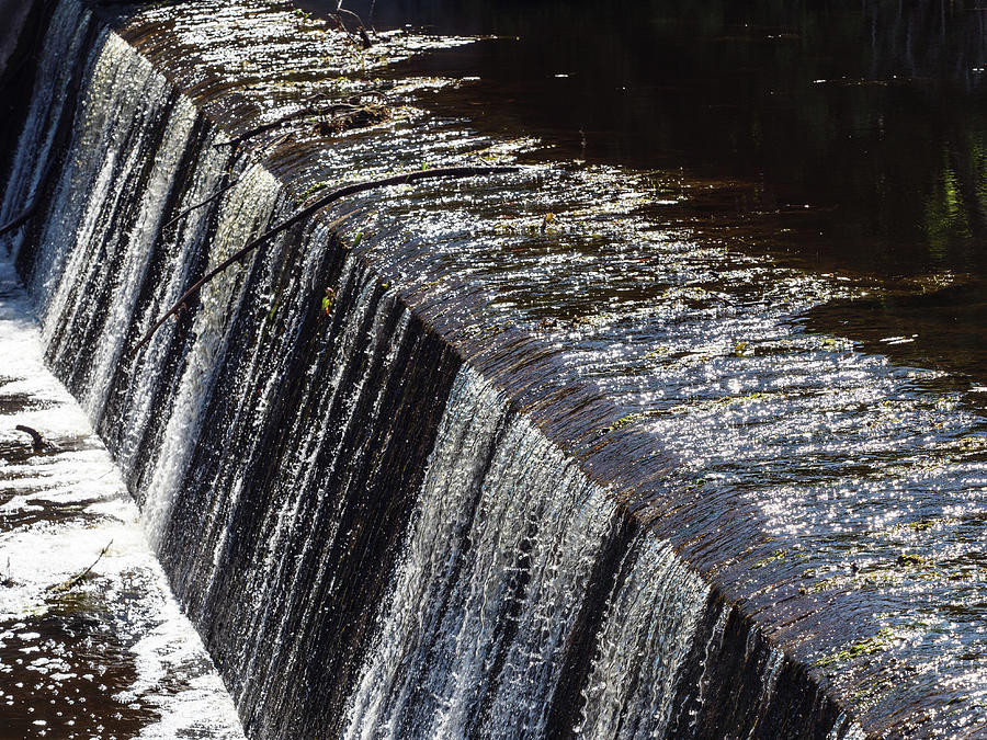 The weir at Spencerville Mill. Photograph by Rob Huntley