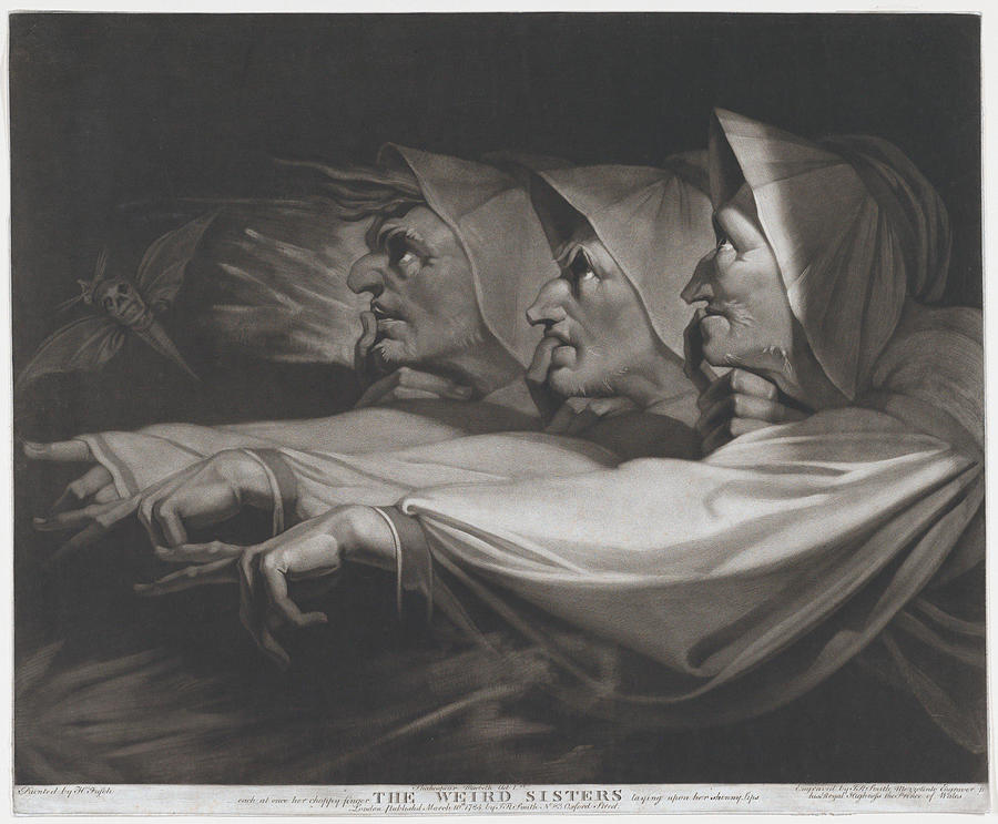 The Weird Sisters Shakespeare MacBeth Act Scene Painting by John ...