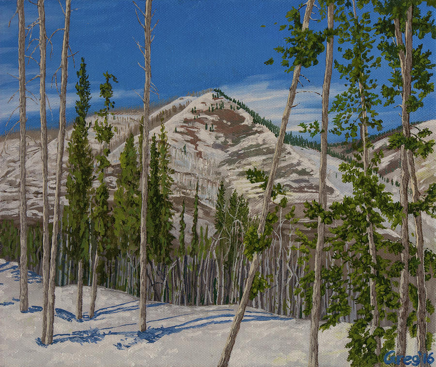 The West Trees Painting by Greg Miller